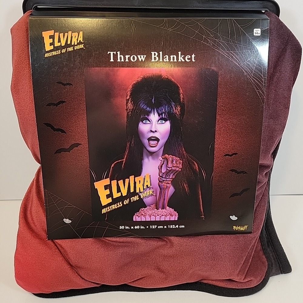 Elvira Mistress of the Dark Throw Blanket 50 x 60 Inches Sexy Horror Diva Beauty